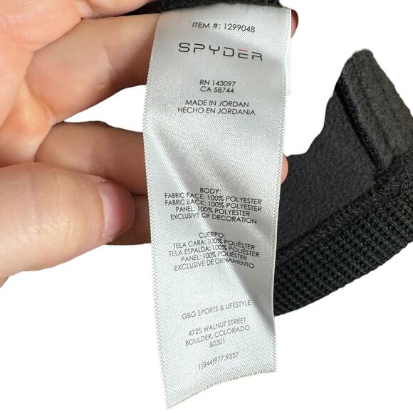 Spyder Men's Half Zip Fleece Pullover Black XL Fall Winter Outdoor Hike Camp - Picture 4 of 5